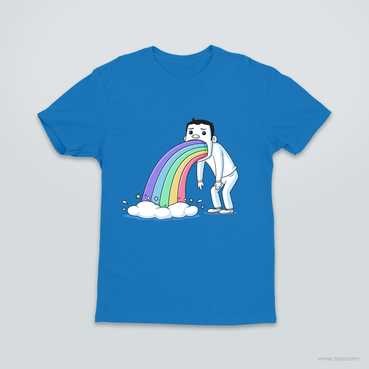 Rainbow Puke T Shirt