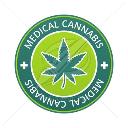 Medical Cannabis Label Vector Illustration