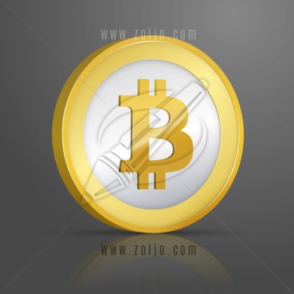 Bitcoin coin vector illustration