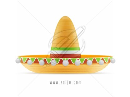 Mexican sombrero hat vector illustration