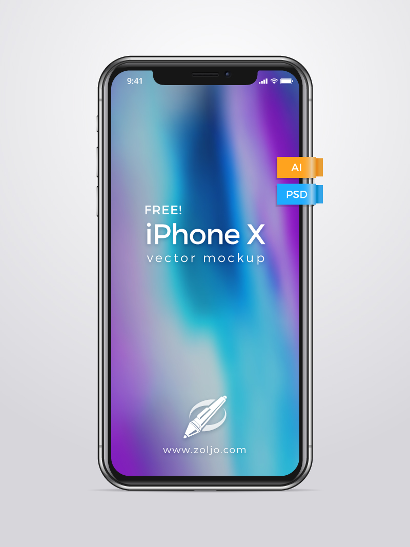 Download Free Iphone X Vector Mockup - Graphics Web Store